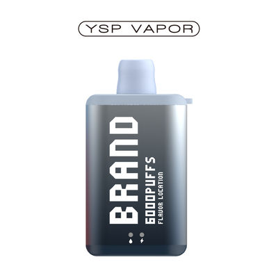 10ml 6000 Puff Vape E सिगरेट रिचार्जेबल डिस्पोजेबल वाइप बॉक्स