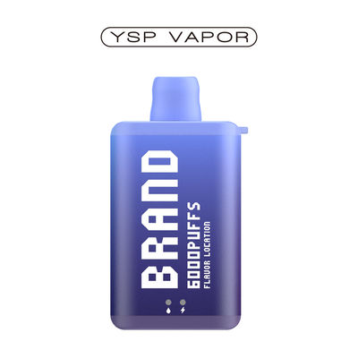 10ml 6000 Puff Vape E सिगरेट रिचार्जेबल डिस्पोजेबल वाइप बॉक्स
